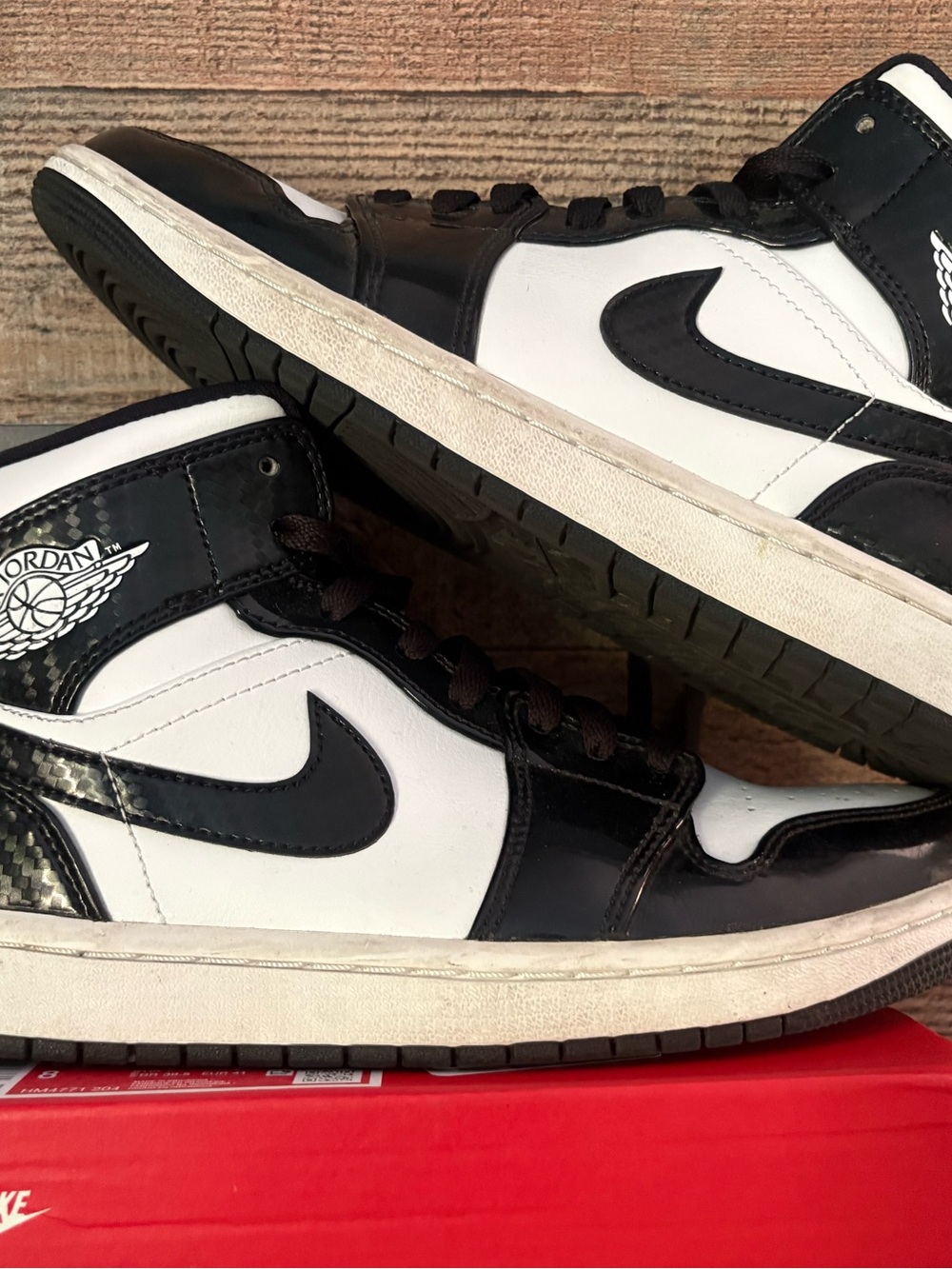 Jordan mid Sneakers - Black/White women’s 8